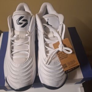 White Athletic Sneakers with Logo